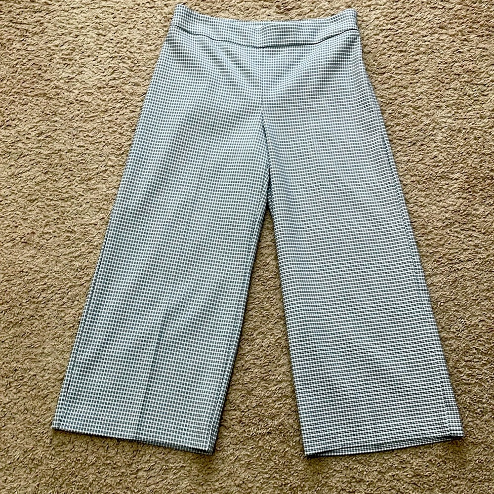 RACHEL ZOE High Waist Wide Leg Flat Front Crop Ankle Pant, Culottes 6 NWT $250